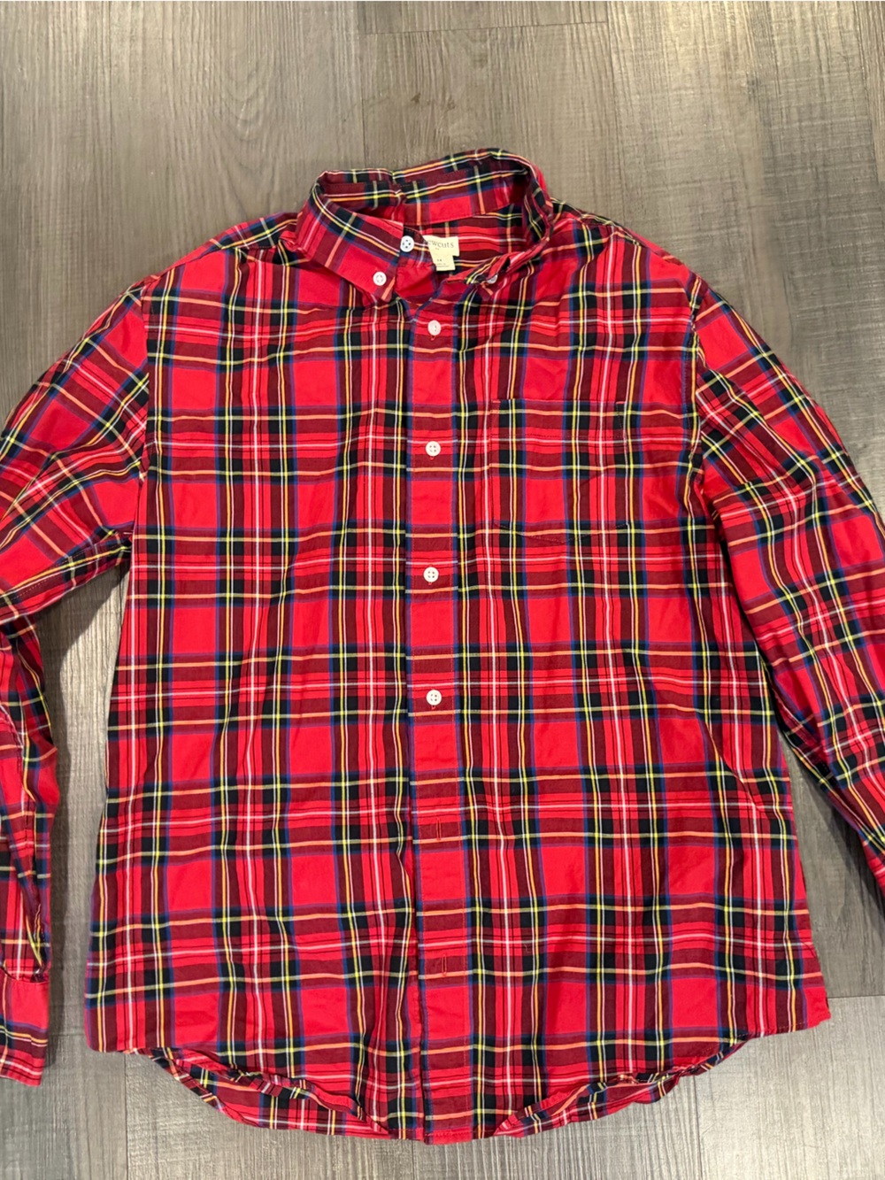 Crewcuts Red Plaid Button-Down Shirt